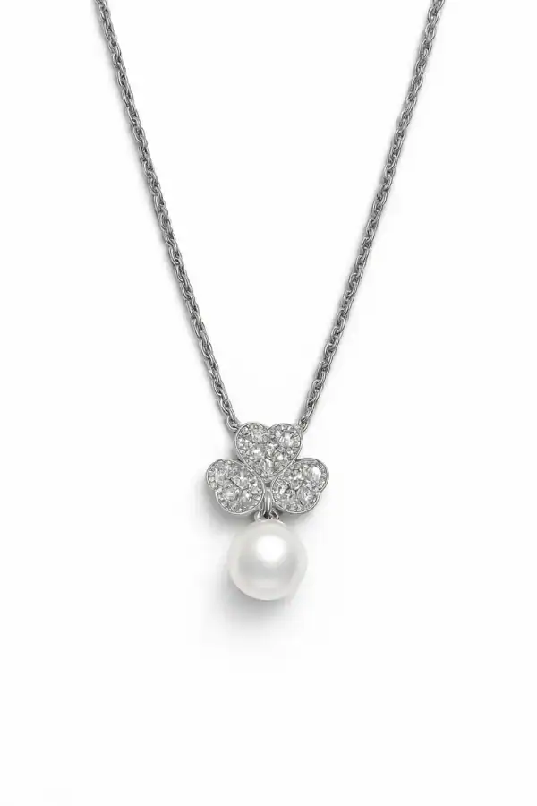 Clover Pearl Sterling Pendant