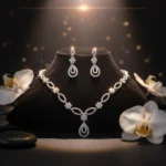 ETERNAL LACE STARBURST PAVE STERLING JEWELRY SET 1