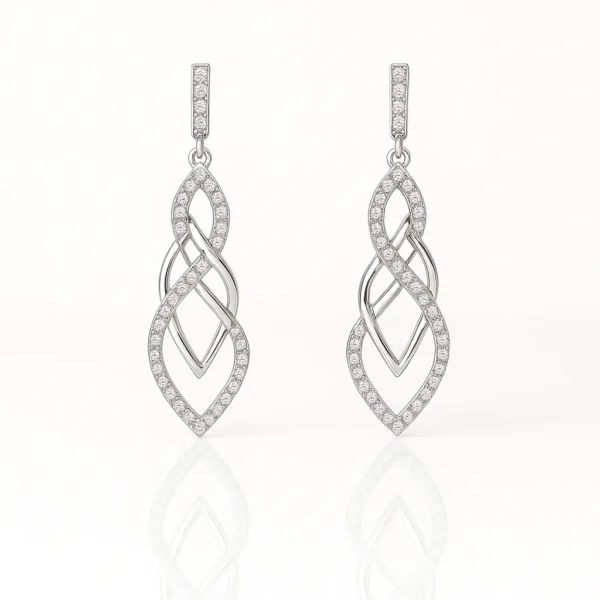 Twisted Ribbon Sterling Earrings