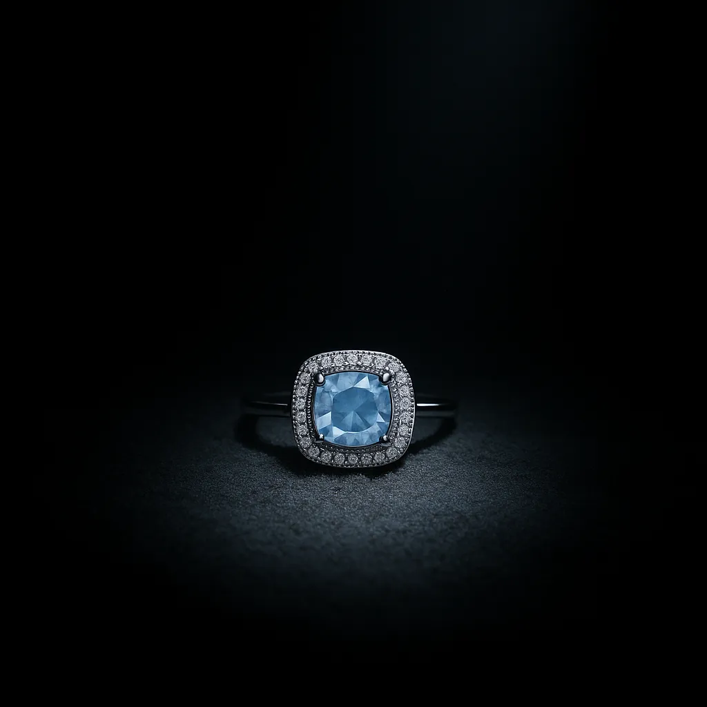 Azure Radiance Halo Ring 2 Azure Radiance Halo Ring - Image 2
