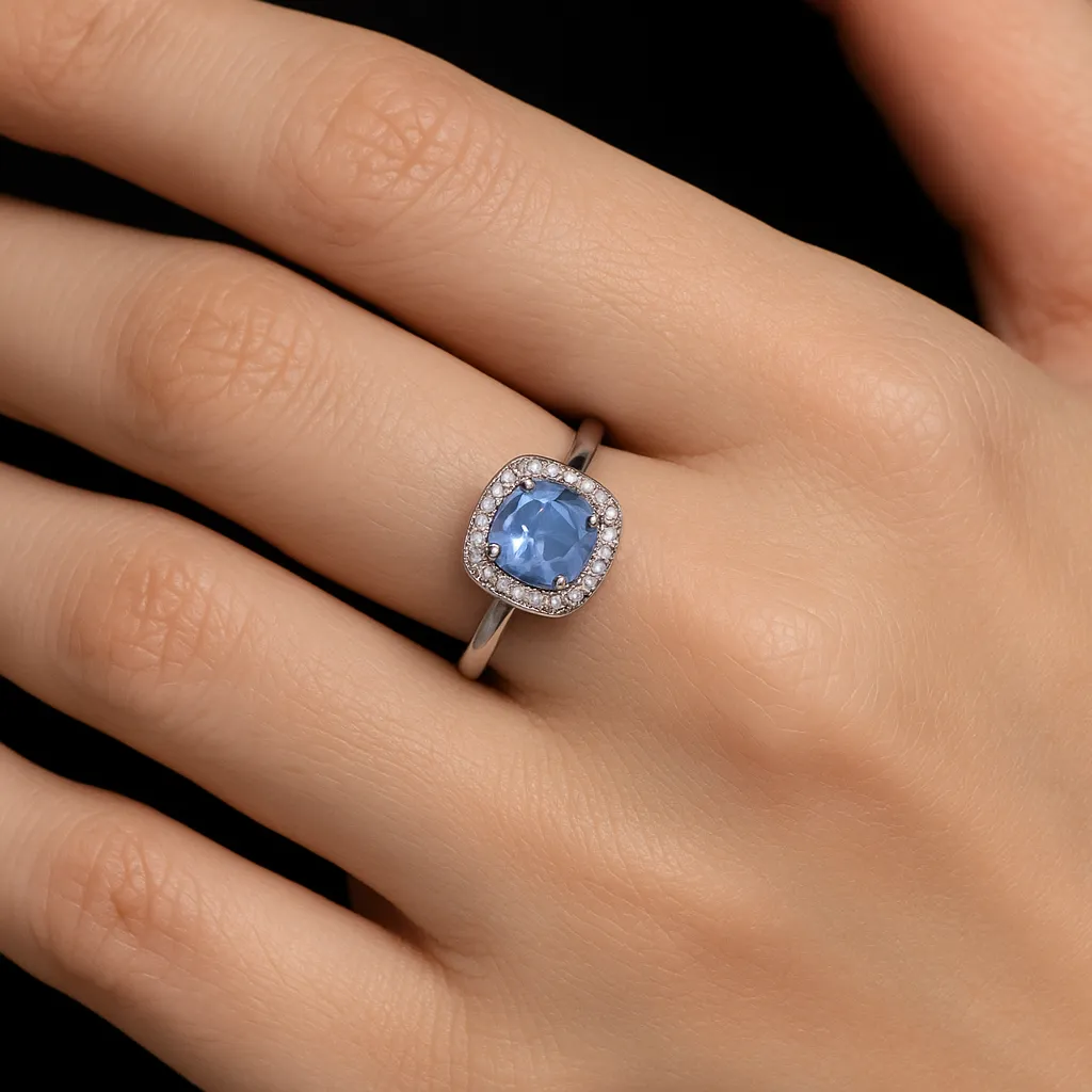 Azure Radiance Halo Ring 3 Azure Radiance Halo Ring - Image 3