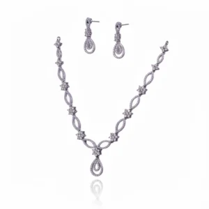 ETERNAL LACE STARBURST PAVÉ STERLING JEWELRY SET by Jwelfly