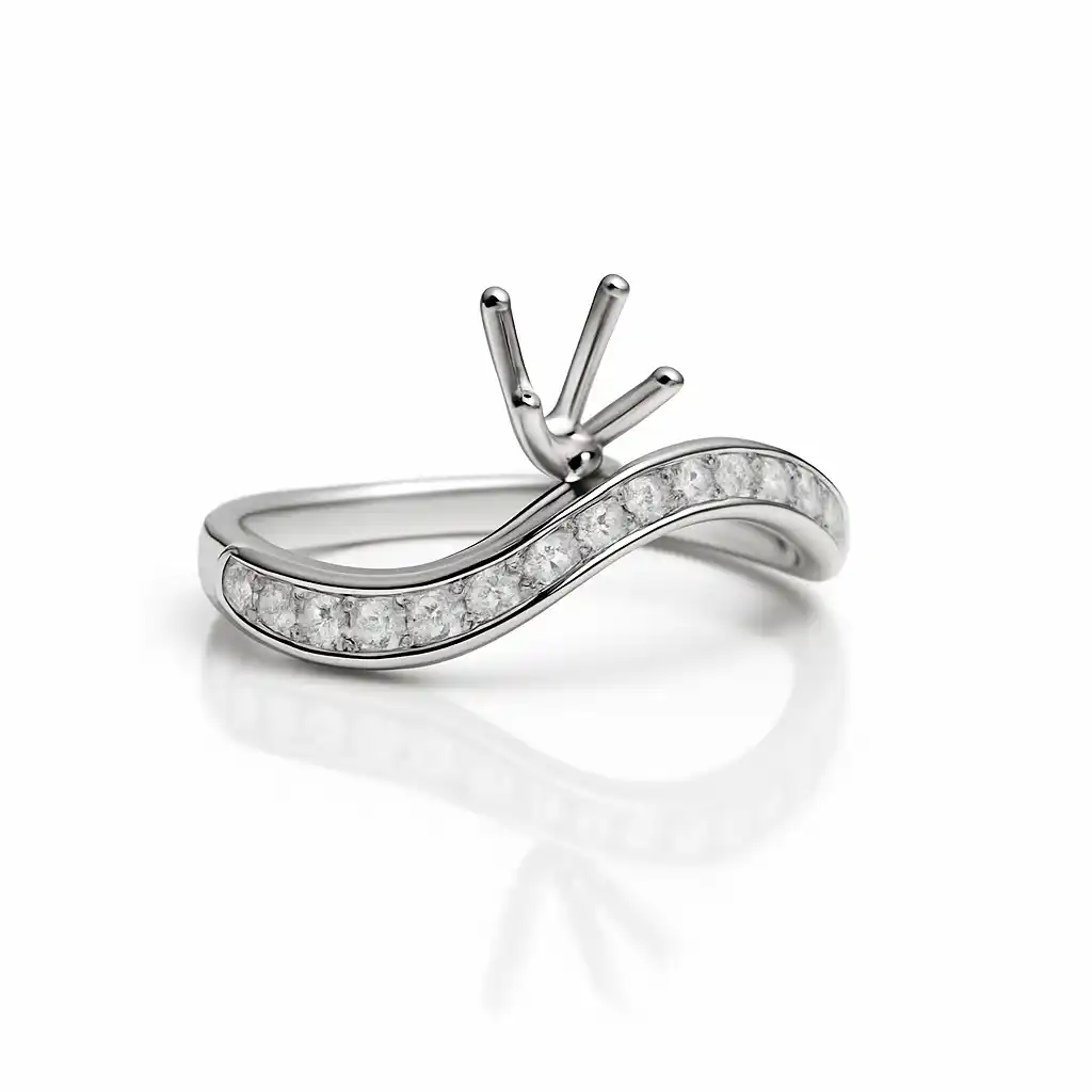 Ethereal Embrace Ring Setting 1 Ethereal Embrace Ring Setting