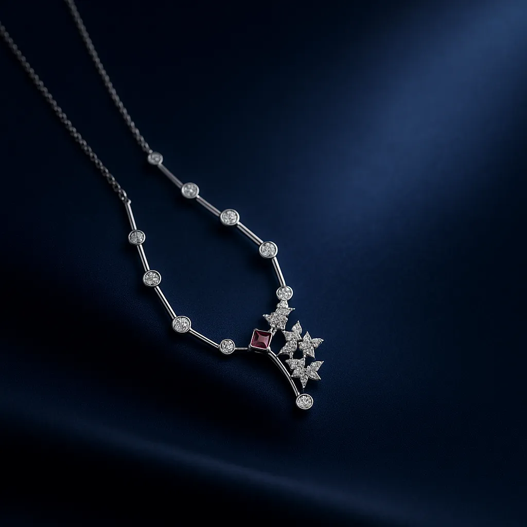 Petal Cascade Sterling Necklace