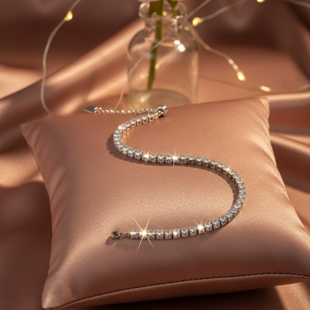 TIMELESS BRILLIANCE CZ TENNIS STERLING BRACELET - Image 2