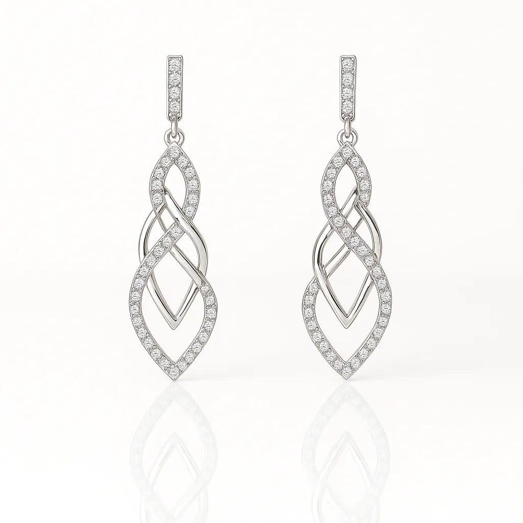 Twisted Ribbon Sterling Earrings 1 Twisted Ribbon Sterling Earrings