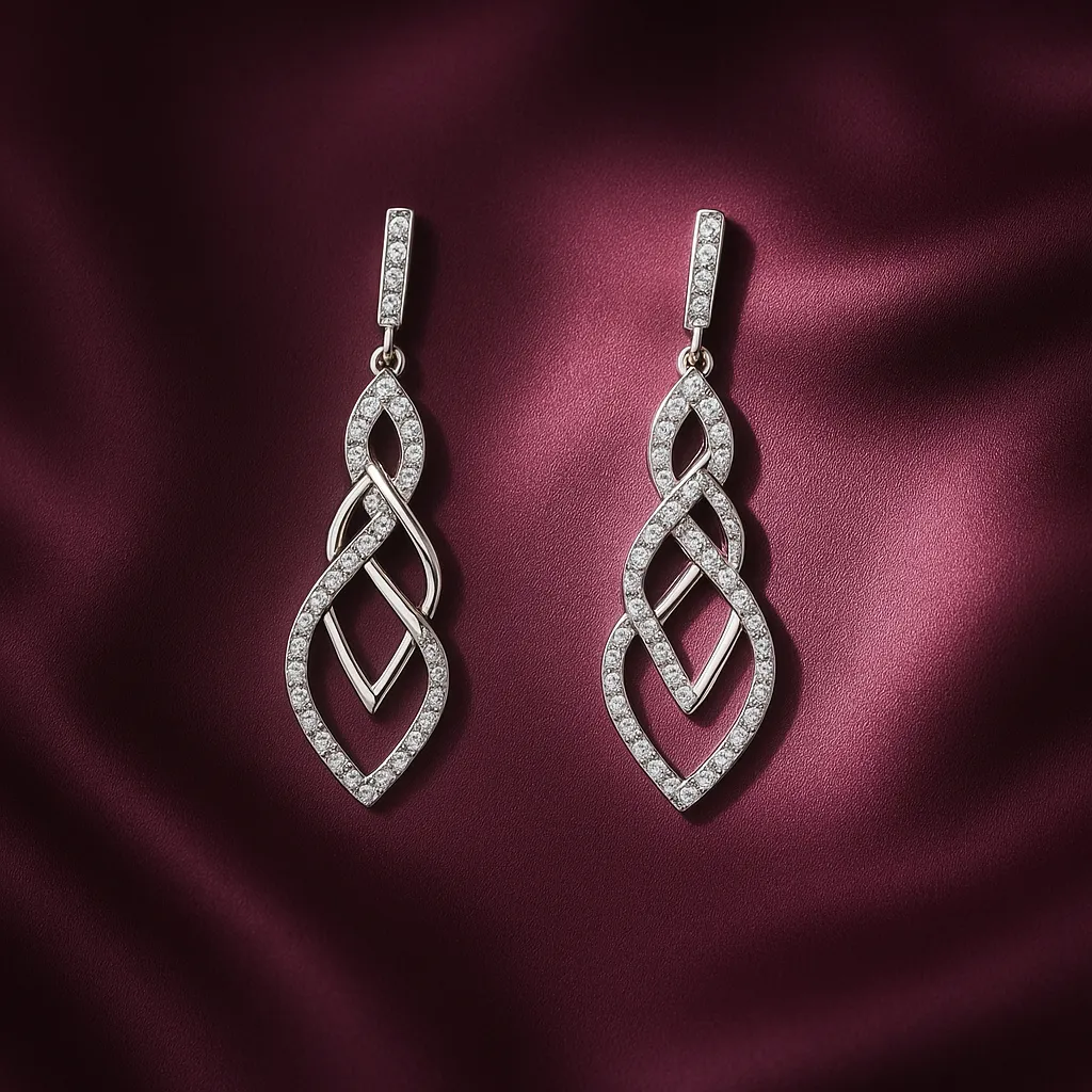 Twisted Ribbon Sterling Earrings 2 Twisted Ribbon Sterling Earrings - Image 2